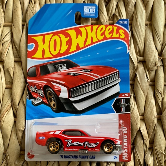Hot Wheels '71 Mustang Funny Car – 1:64 Scale Die-Cast Collectible